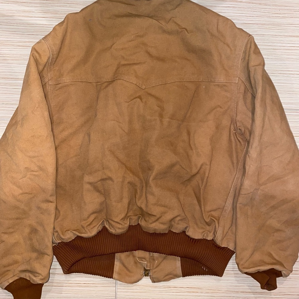 Vintage Carhart RED Quilt Lined Detroit Jacket - Picture 9 of 11